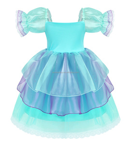 Niñas <span class=keywords><strong>Sirenita</strong></span> Ariel Princesa Vestido Cosplay Disfraces <span class=keywords><strong>para</strong></span> Niños Bebé Niña Sirena Vestir Conjuntos Niños Ropa <span class=keywords><strong>de</strong></span> Halloween - Product Image 4