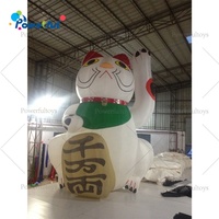 Chat porte-bonheur gonflable géant Maneki Neko pour la publicité