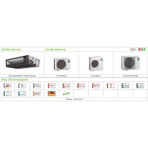 Aire Acondicionado por Ductos Mediano 21000 BTU PEAD-M60JA2 R32 A++ Ahorro de Energía Refrigerante Eficiente Ducte R32 - Product Image 4