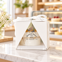 Boîte cadeau pour gâteau avec fenêtre transparente et nœud en ruban, emballage pour desserts de boulangerie, gâteaux d'anniversaire et cadeaux de fêtes