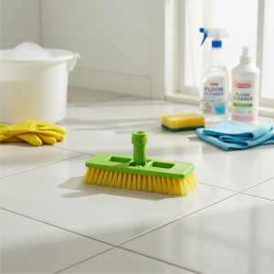 Brosse de nettoyage pivotante à main en PP écologique avec poils durs, brosse à balai en plastique pour le nettoyage des sols et des carreaux - Product Image 1