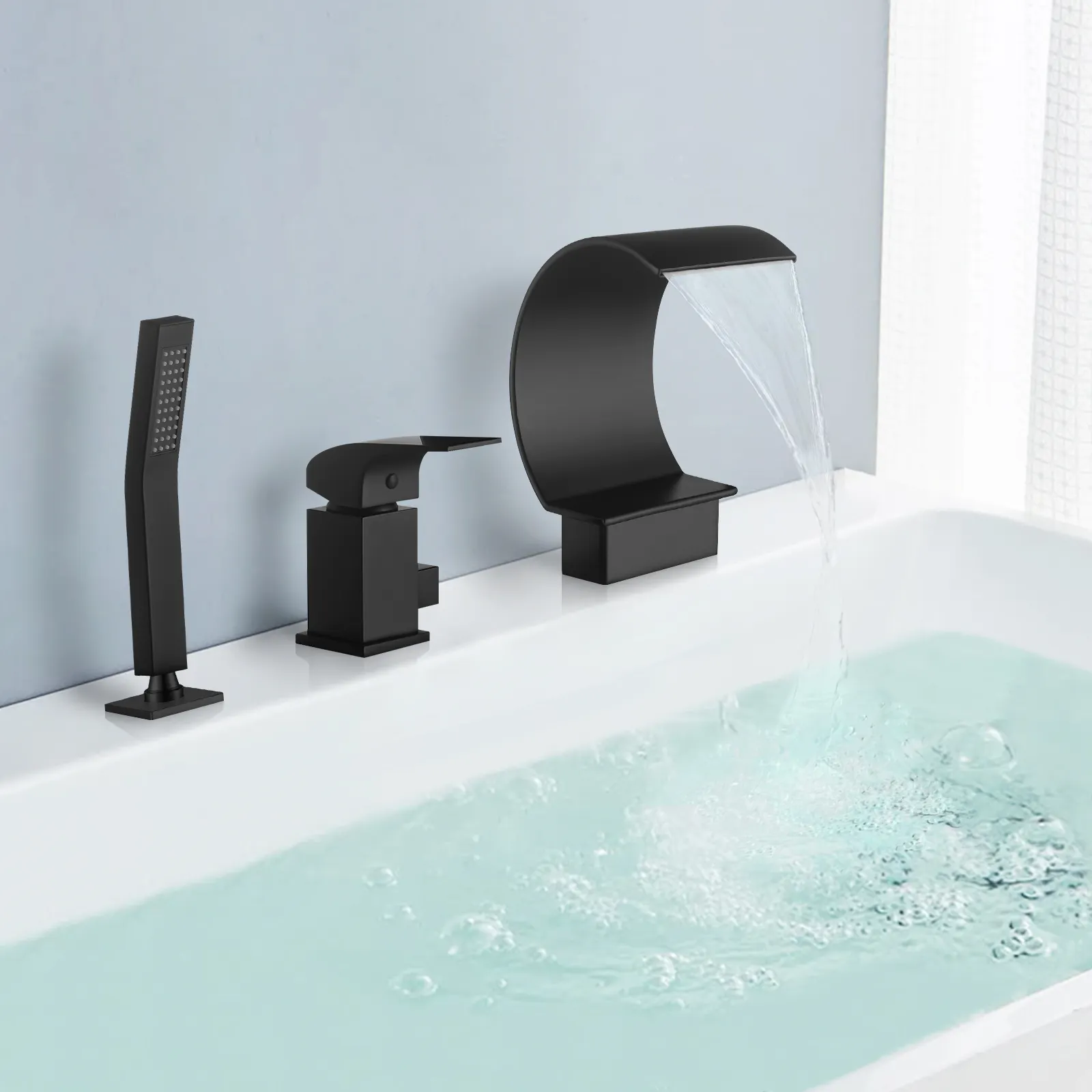 Low Price Matte Black Faucet Stainless Steel Single Handle Bathroom Sink Hot Cold Water Faucet Tap Matte Black