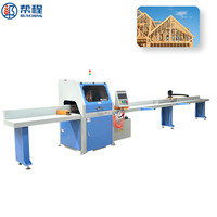 Sierra Circular CNC de Ángulo Horizontal Totalmente Automática, Digital, de Alta Precisión, con Pantalla Táctil, Patentada, para Marcos de Puertas y Ventanas