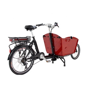 Vélo cargo électrique <span class=keywords><strong>Long</strong></span> <span class=keywords><strong>John</strong></span> 250w, puissant vélo cargo Bakfiets à deux roues pour adultes avec boîte de transport - Product Image 2