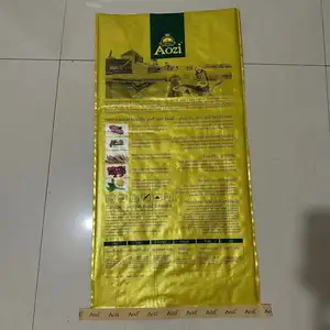 Sac d'emballage d'alimentation animale en plastique tissé en polypropylène laminé Bopp 50kg