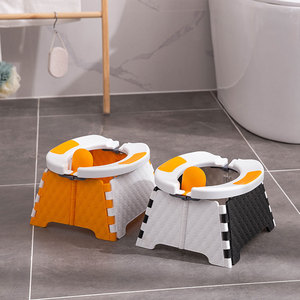 SUNNUO nuevo Material PP plegable bebé entrenamiento orinal asiento multifuncional portátil plástico niños viaje inodoro - Product Image 5