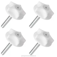 Accessoires de quincaillerie de meubles CY-8033 Raccords de lit écologiques Réglable M8 PVC Vis Fixation Tête de lit Boulon Rondelles