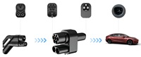 2025 plus récent adaptateur de charge cc direct d'usine Ked nouveau connecteur CCS2 vers NACS EV pour Tesla EV utiliser le connecteur EV