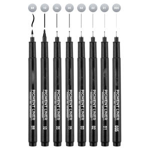 वाटरप्रूफ वर्णक स्याही फाइनलिनर पेंटिंग स्केच माइक्रोन स्याही मार्कर पेन मार्कर पेन - Product Image 1