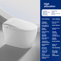 Toilette intelligente numérique moderne avec siège chauffant et réservoir à siphon avancé