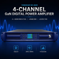 Amplificateur de puissance numérique professionnel 4 canaux 600W classe D pour enceintes Line Array et concerts