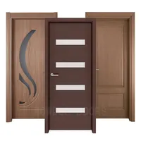 BOWEU दरवाजे उच्च गुणवत्ता इंटीरियर डिजाइन पीवीसी ठोस लकड़ी के दरवाजे होटल के कमरे निविड़ अंधकार दरवाजे