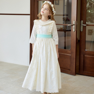 Vestido de boda para niños, vestido de princesa, Boutique para niñas adolescentes, vestidos de comunión, vestido de encaje personalizado para niñas con cinturón - Product Image 5