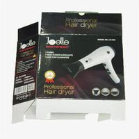 Dossiers en carton ondulé E-Flute personnalisés, pelliculage mat, revêtement UV, fermeture magnétique pour emballage de sèche-cheveux et petits appareils électroménagers