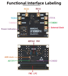 Tarjeta de Interfaz FMC Compatible con FMCOMMS3, Mini Placa de Desarrollo AD9361 para ZYNQ FPGA, para Kits y Prototipos - Product Image 3