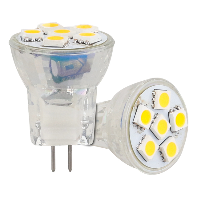 2026 Modern Mini 12v 1.2w LED 5050SMD Spot Light IP44 Mini LED with 3-Year Warranty Glass Body Design MR8 Led