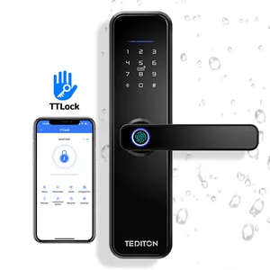 Tediton Wi-Fi TTlock App умный биометрический замок Cerradura со сканером отпечатков пальцев