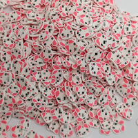 Tranches d'œufs de Pâques colorées en forme de lapin en argile polymère, paillettes pour l'artisanat, accessoires de remplissage de slime DIY, décoration d'art des ongles