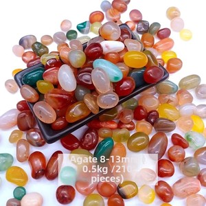 Piedra de ágata de cristal colorida natural, fabricante directo, piedra <span class=keywords><strong>Nanjing</strong></span> Yuhua, pecera, adornos decorativos, guijarros crudos - Product Image 4