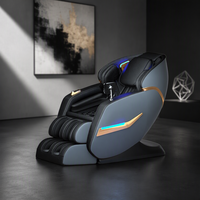 Silla de Masaje Portátil Plegable de Lujo, Mecanismo 3D de Acero Inoxidable, 12 Programas Automáticos, Calor en la Cintura, Rodillos para Pies, Bluetooth