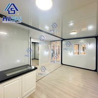 Güvenli Prefabrik Yaşam Alanı 20Ft 40Ft Genişletilebilir Konteyner Ev Prefabrik Dış Mekan Banyo İnşaatı Emlak