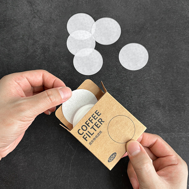 Espresso Paper Filter Disposable Espresso Puck Paper Filters and Filter Storage Holder Compatible with Portafilters Basket