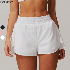 <span class=keywords><strong>Short</strong></span> de <span class=keywords><strong>Tennis</strong></span> imprimé actif en plein air pour femmes <span class=keywords><strong>Short</strong></span> d'entraînement de Yoga de gymnastique taille haute avec poche doublée Walkin athlétique d'été personnalisé - Product Image 1