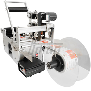 เครื่องติดฉลากขวดกลมแบบขับเคลื่อนด้วยไฟฟ้ากึ่งอัตโนมัติสำหรับกระป๋องโลหะและแก้ว - Product Image 1