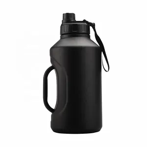 2023 New Arrival 2.2L Stainless Steel Sports Gym Bottle Half Gallon Water Jug With Handle Big Capacity