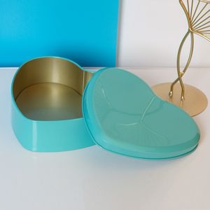 Biểu Tượng Tùy Chỉnh Thêm Lớn Hình Trái Tim Quà Tặng Kim Loại Hộp In Ấn Cho Thời Trang Quà Tặng Hàng Thủ Công Bao Bì - Product Image 3