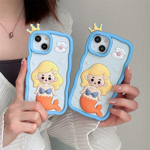 <span class=keywords><strong>Ariel</strong></span> jolie fille princesse silicone <span class=keywords><strong>coque</strong></span> souple dessin animé coques de téléphone pour iPhone 14 13 12 11 Pro Max couverture arrière - Product Image 1