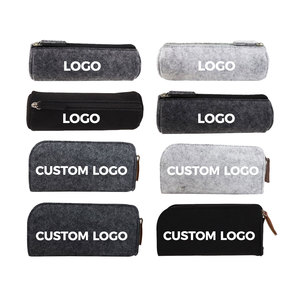 Estuche para Lápices con Cierre y Logotipo Personalizado al por Mayor, Bolsa para Lápices de Fieltro para la Escuela, Oficina, Regalo Promocional - Product Image 1