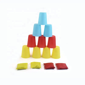 Jeu <span class=keywords><strong>de</strong></span> <span class=keywords><strong>lancer</strong></span> <span class=keywords><strong>de</strong></span> sac <span class=keywords><strong>de</strong></span> haricots avec gobelets en plastique pour jouer au jardin en plein air - Product Image 3