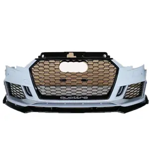 RS3 Aksesori Mobil Auto Body kit untuk Audi A3 bumper depan dengan grill S3 PP bahan 2017 2018 2019