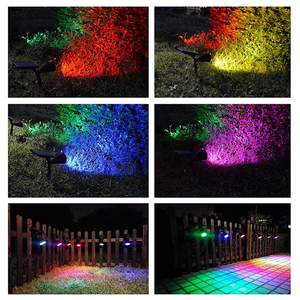 Projecteur <span class=keywords><strong>solaire</strong></span> extérieur étanche à LED, projecteur RGB à haute luminosité, éclairage <span class=keywords><strong>solaire</strong></span> extérieur, projecteur de jardin <span class=keywords><strong>solaire</strong></span> - Product Image 6
