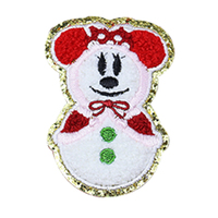 Chapeau de sororité brodé fer sur Brodé Mini Patch de Noël broderie Chenille personnalisée Logo 3D Patch de Noël