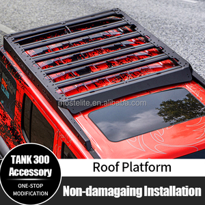 Accessoires de pièces de mise à niveau de haute qualité support de plate-forme de toit de bagages en aluminium pour réservoir GWM 300 - Product Image 2