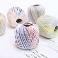 YuHeng Faddish#6 Lace Yarn Hand-knitted 100% Cotton High Twist 2600CN with Gradient Dyed Yarn Segments