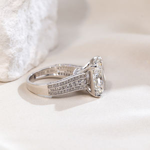 เครื่องประดับเมสซี่ MSR-1766 แหวนเพชรทรงรัศมี แพลตตินั่ม แฟชั่นจิวเวลรี่ เพชรเลี้ยงในห้องปฏิบัติการ - Product Image 2