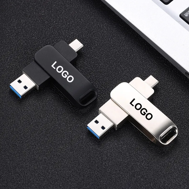 프로모션 선물 USB 케이블 타입-c 다기능 USB 스틱 8GB 16GB 64GB 32GB 128GB 256GB 512GB USB 플래시 드라이브 로고