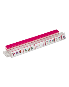 Juego de Mahjong Americano de Melamina Acrílica de 4 Capas, Color Rosa Caramelo, 160 Piezas, Plegable, Resistente al Agua, Portátil, para Regalo - Product Image 3