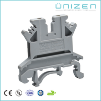 Bloc de bornes à vis pour rail DIN pour armoire de commande PLC, câblage externe, section transversale nominale 1,5 mm², 500V, 17,5A