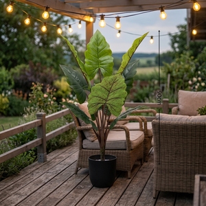 Filodendro Artificial Arcoíris, <span class=keywords><strong>Planta</strong></span> Artificial Grande para Interiores con Maceta, Vegetación Realista para Decoración del Hogar - Product Image 1