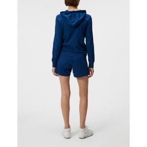 Conjunto de 2 Piezas de Sudadera con Capucha y Pantalones Cortos para Mujer, Transpirable, de Verano, con Logotipo Personalizado, Top Corto Deportivo - Product Image 2