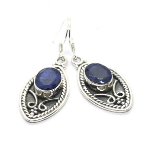 Oxidized Finish 925 Sterling Silver Earrings Drop Dangle Ear-<b>studs</b> Hoop Tribal fusion Ethnic Bohemian Wholesale Jewellery - Product Image 3