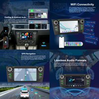 Podofo para BMW Serie 3 E90 2005-2012 7 ''Android Car Radio Car Stereo 2 + 64G Wireless Carplay/Android Auto GPS/WiFi OEM/ODM