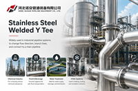 Raccords de plomberie haute pression en acier inoxydable en forme de Y (Y-Tee) ANSI DIN JIS pour pipelines d'hydrocarbures, de gaz, pharmaceutiques et de lutte contre l'incendie - Vente chaude