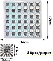 Factory Customised High-quality Scratch-resistant Anti-counterfeiting Label Advanced Hologram Labels High-tech Security Labels