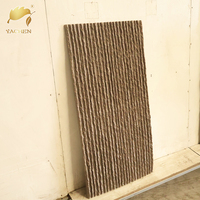 Nouvelle Arrivée Pilier Panneau Pierre Colonne Wraps Décoratif Artificiel 3D PU Faux PU Rock Placage Pierre Panneaux Muraux Pierre Flexible