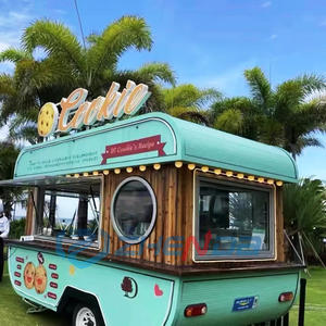 ราคาดีที่สุดสำหรับรถขายอาหารเคลื่อนที่แบบมาตรฐาน รถฟู้ดทรัค รถพ่วงเคลื่อนที่ รถขายอาหารสำหรับฮอทดอกและเฟรนช์ฟรายส์ ขายส่ง มีสินค้าในสต็อก - Product Image 3